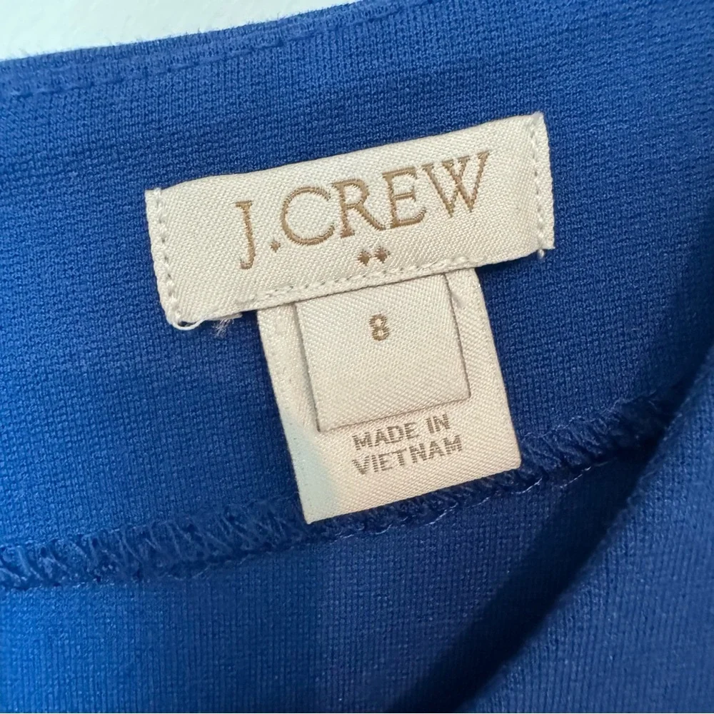 J. Crew Royal Blue 3/4 Long Sleeve Dress